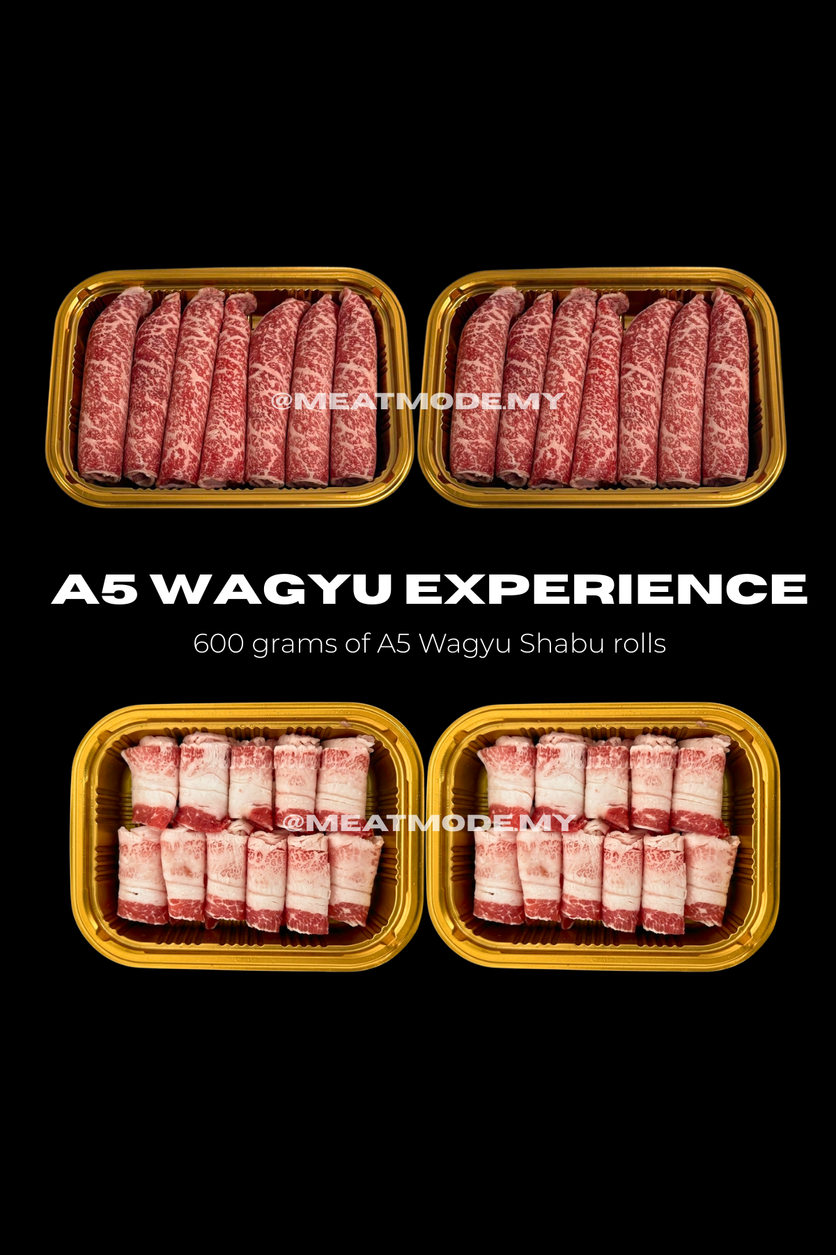 A5 Wagyu shabu shabu rolls premium hotpot set Malaysia delivery