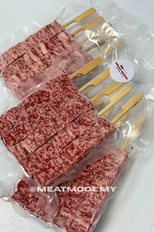 Japanese A5 Wagyu Skewers perfect for bbq and yakiniku for home party in malaysia available for kl pj delivery