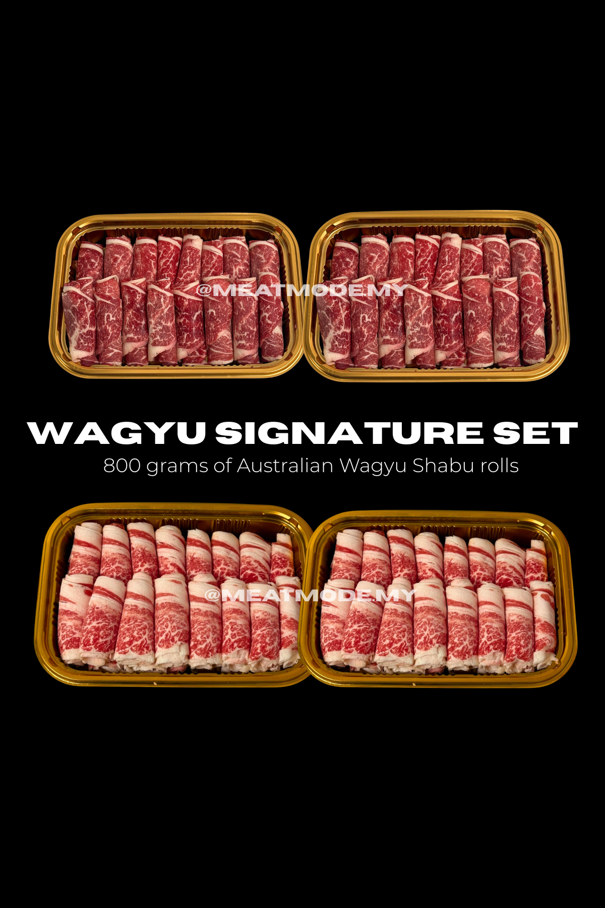 Wagyu beef shabu shabu rolls hotpot set Malaysia delivery KL 