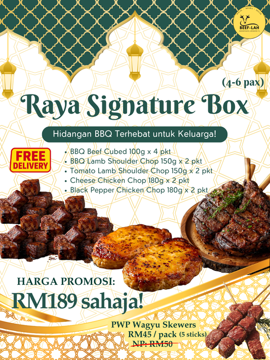 raya bbq set promo daging perap kambing ayam cheese kl delivery